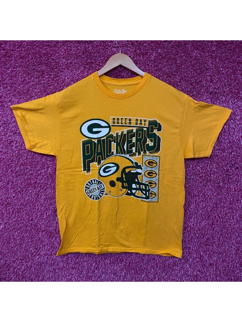 Junk Food Clothing Green Bay Packers Checkdown Flea Market Tee Medium